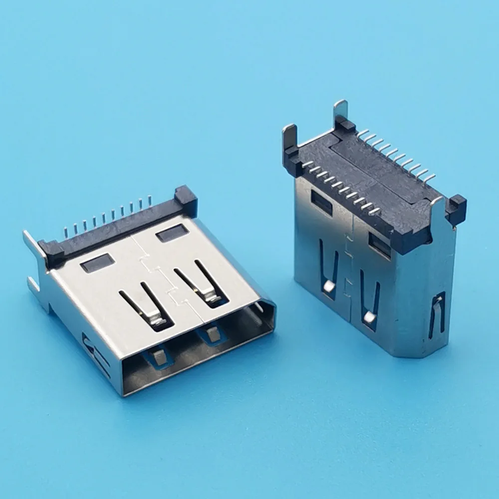 5 uds 6010052087 interfaz Vertical DisplayPort de 20 pines conector HDMI hembra Base DP-20P Monitor interfaz HD enchufe puerto incorporado - imagen 4