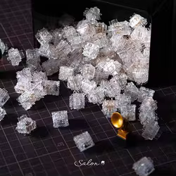 Outemu Silence Ice Snow – Interruptores Cristal Mecánico Transparente MX