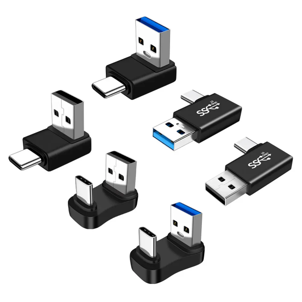 Adaptador USB A USB C macho tipo C, transferencia de datos de carga rápida para sincronización de datos, Conector de disco U portátil, 10Gbps, 1 piezas