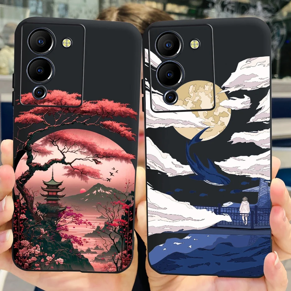 Funda de teléfono a prueba de golpes para Infinix Note 12, G96, X670, nueva moda pintada, bolsas suaves - imagen 2