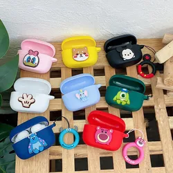 Funda protectora de silicona con cordón para auriculares inalámbricos, funda de dibujos animados de Disney para Sony LinkBuds S