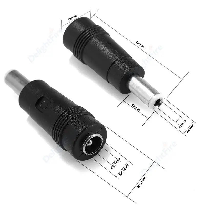 Convertidor de conector de alimentación CC, enchufe macho hembra, 5,5, 2,1mm, 2,5mm, 3,15mm, adaptador de montaje en Panel de barril para cámara de Audio - imagen 3