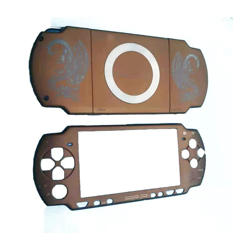 Piezas de reparación para PSP2000, carcasa de repuesto con tema Monster Hunter, carcasa inferior con placa frontal y Kits de botones completos - imagen 3