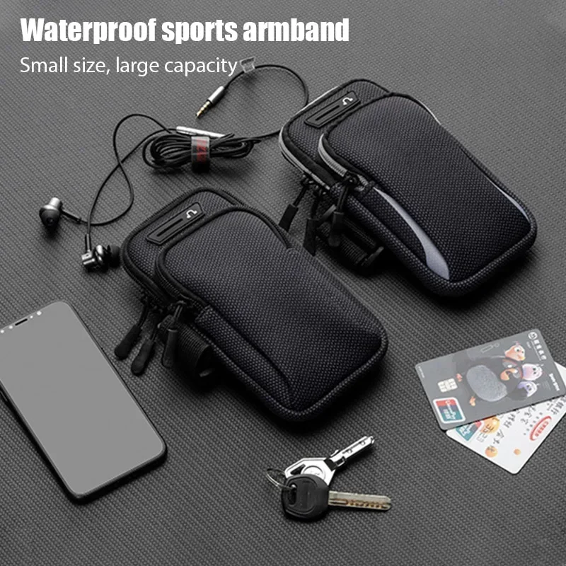 Funda de teléfono deportiva con brazalete Universal para correr, soporte para teléfono, bolsa deportiva para móvil, mano para iPhone, Xiaomi, Huawei, menos de 6,5 ", 7,2" - imagen 4