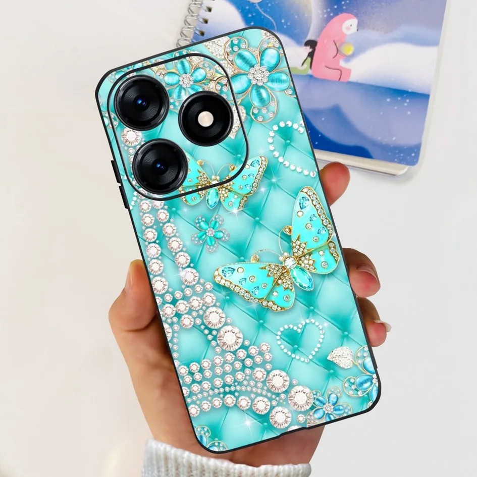 Funda trasera para teléfono Tecno Spark 10 KI5q, carcasa bonita de dinosaurio de dibujos animados, suave, a prueba de golpes, para Tecno Spark 10C 2023 Spark10 KI5k - imagen 3