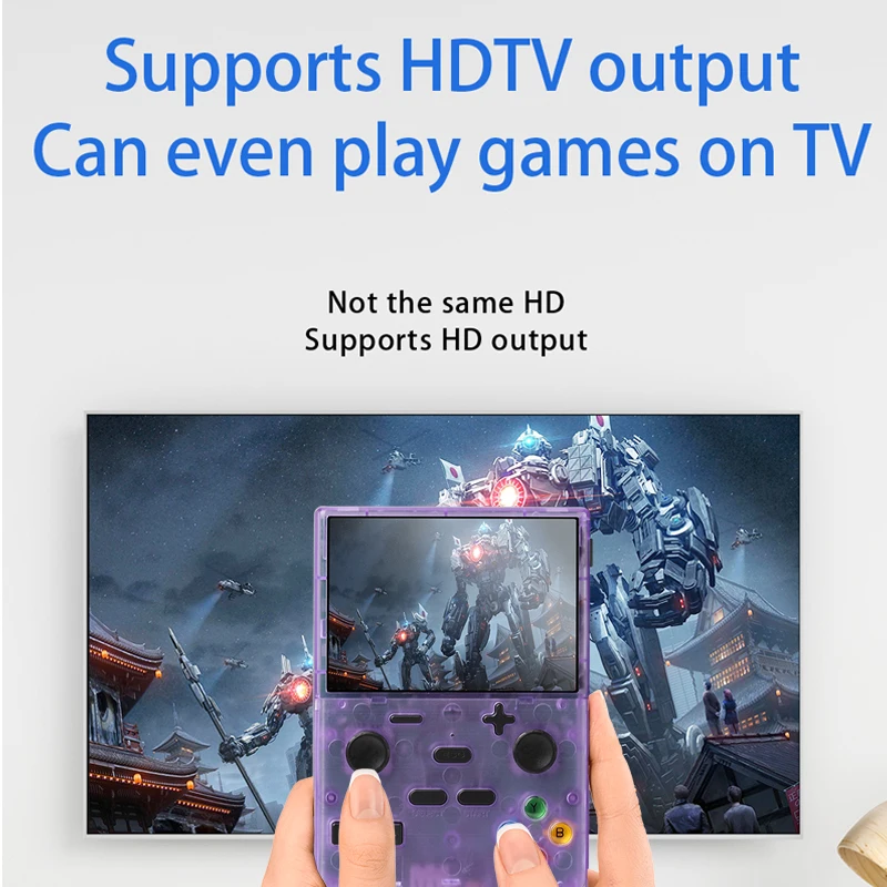 Consola de juegos portátil Retro XGB35, 128G, más de 40000 juegos, pantalla Hd de 3,5 pulgadas, juegos en TV, sistema Linux para PS1, MAME, GBA, GBC, NES - imagen 2