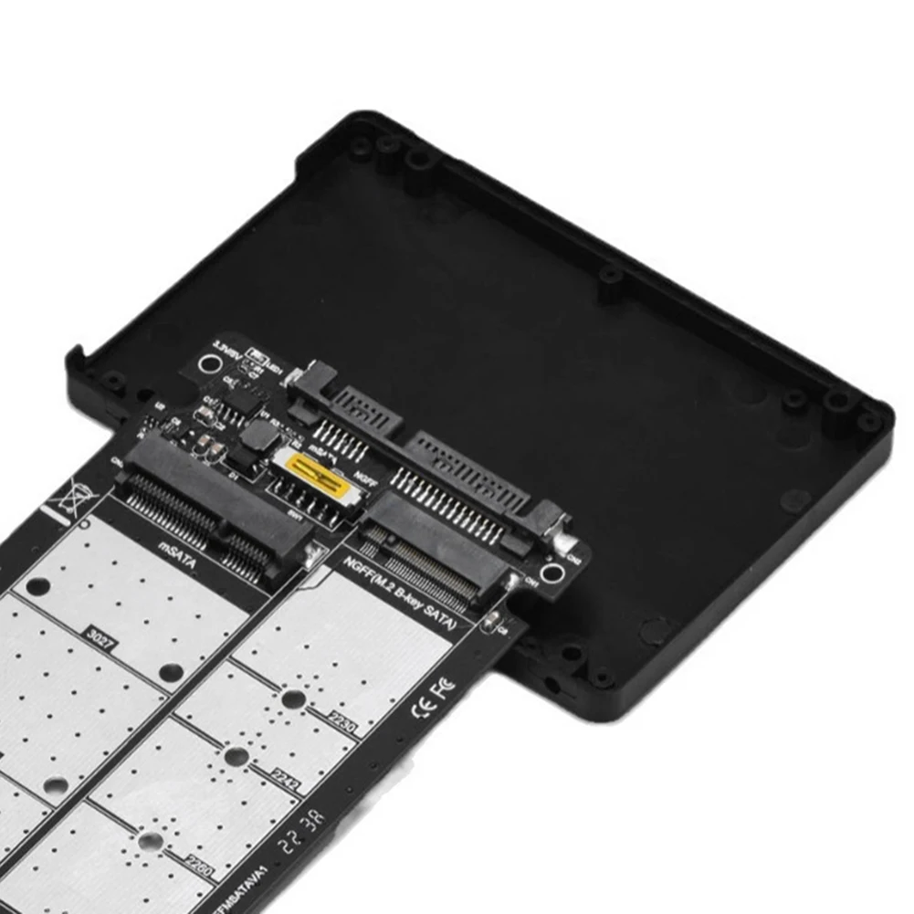 Tarjeta adaptadora 2 en 1 M.2 NGFF MSATA SSD a SATA 3,0, convertidor M.2 NGFF b-key y MSATA SSD a SATA 3,0 - imagen 4