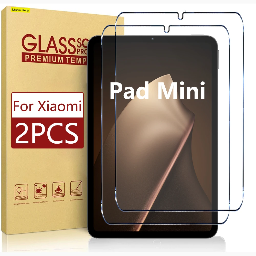 2 uds para Xiaomi Pad Mini 8,8 Protector de pantalla de vidrio templado en película xiaomi pad mini 9H - imagen 2