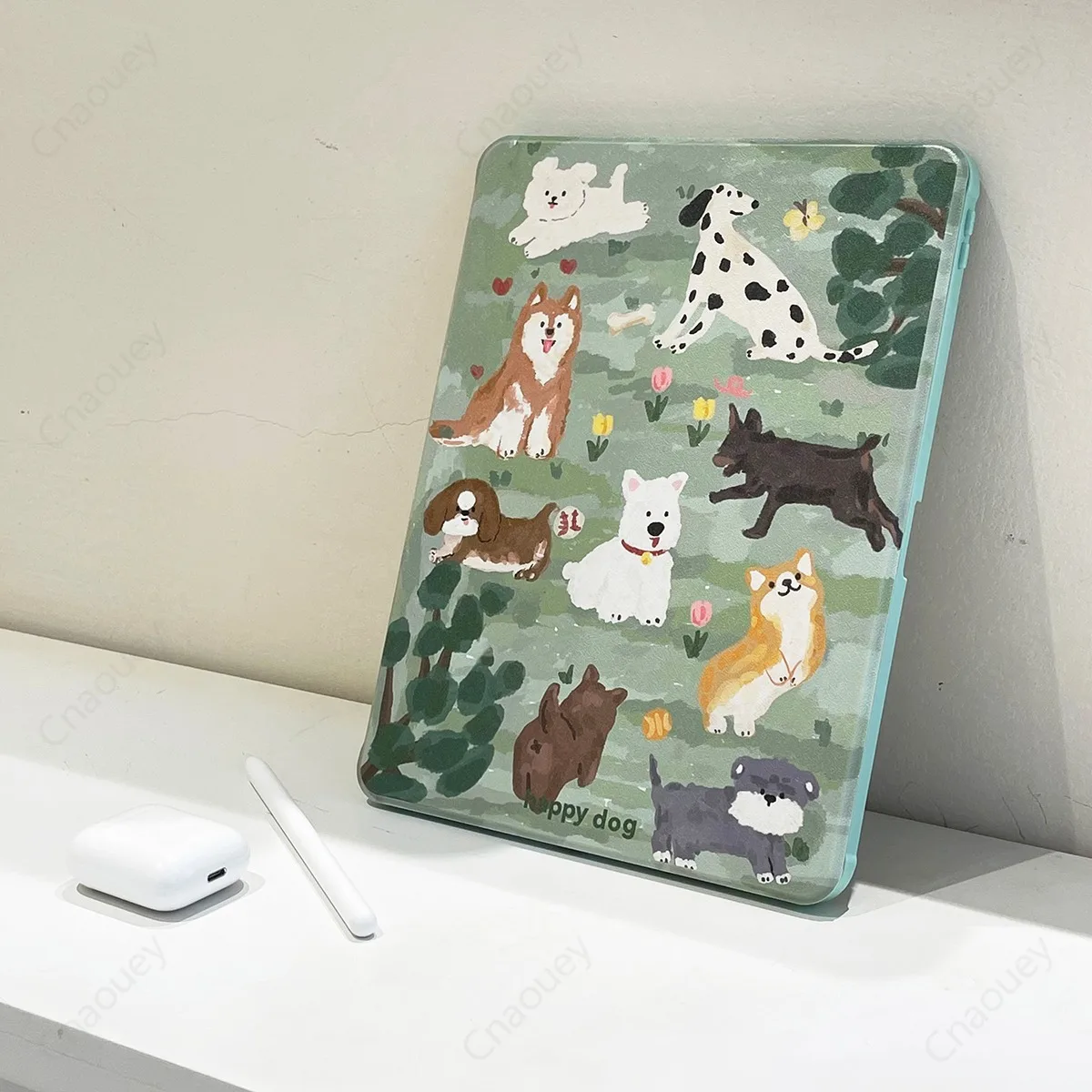 Funda con dibujos de perro para IPad, carcasa con rotación de 360 grados, con ranura para lápiz, para modelos 9,7, 10,2, 10,5, 11, 12,9 pulgadas, Mini 6, Air 5 y 4 - imagen 5