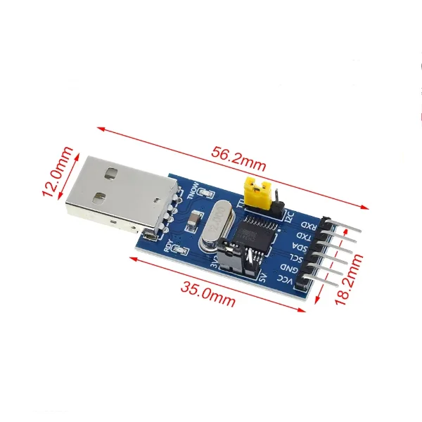 CH341T Módulo de descarga serie 2 en 1 USB a I2C IIC UART USB a TTL MCU - imagen 4
