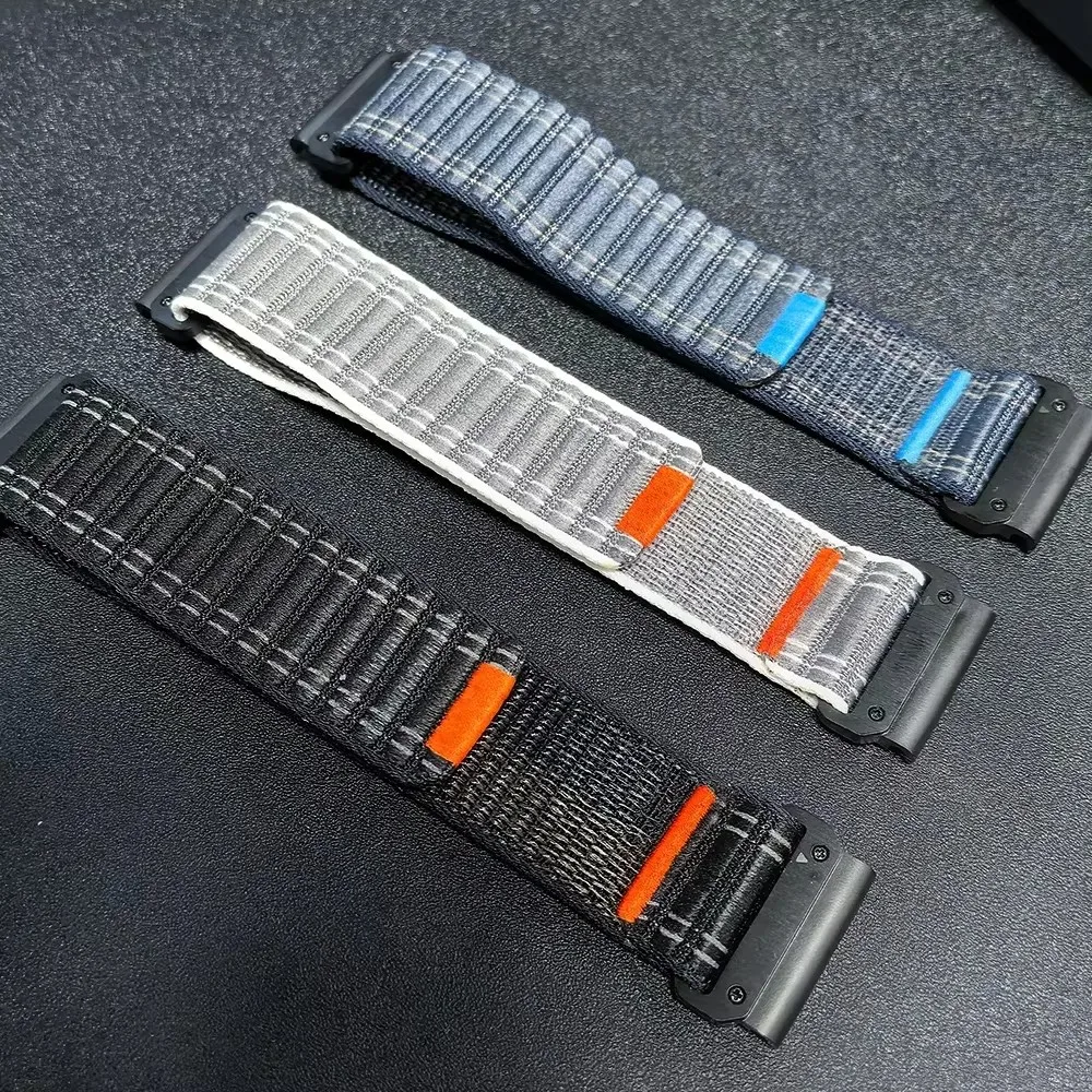 Pulseras tejidas para Garmin fenix 8 E 7X 7 6 6X Pro correa de reloj para fenix 5X 5 Plus 3HR 970 965 955 pulsera 22mm 26mm correa QuickFit - imagen 3