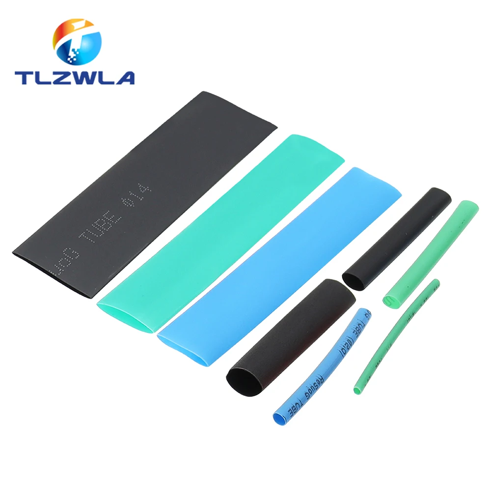 164 unids/set poliolefina encogimiento surtido tubo termorretráctil Cable aislamiento manguito juego de tubos 2:1 - imagen 5