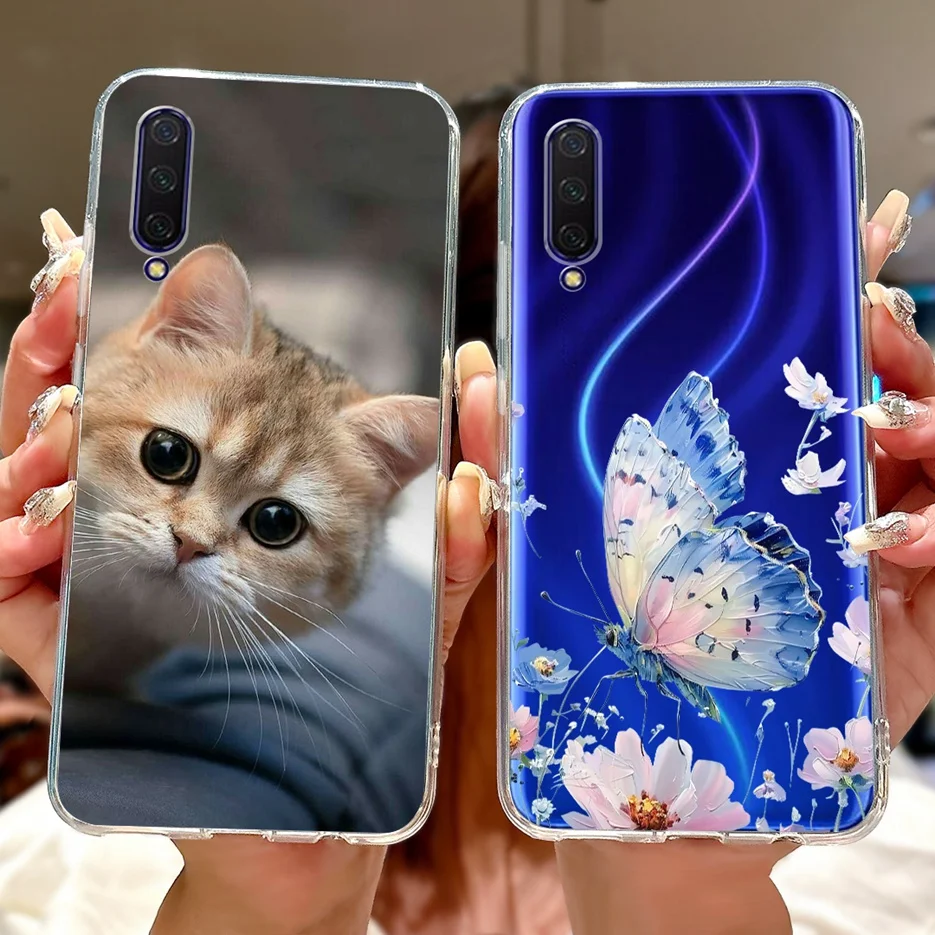 Para Xiaomi Mi CC9 funda Mi A3 Lite de lujo amor corazón pintado funda de silicona suave funda de teléfono para Xiaomi Mi CC9E MiA3 MiCC9 E Shell - imagen 5