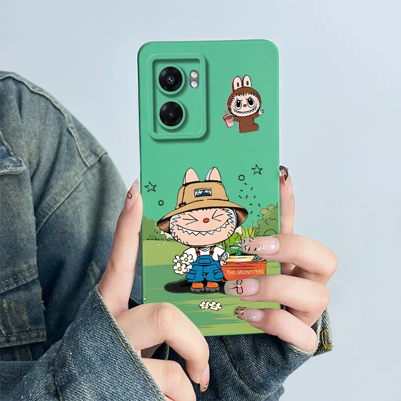 Para Realme Narzo 50 5G funda Cool dibujos animados a prueba de golpes líquido suave silicona parachoques funda de teléfono para Narzo50 5G RMX3572 RMX3571 cubierta - imagen 4
