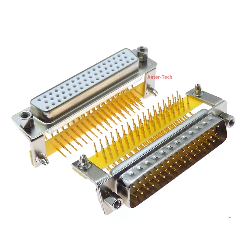 Conector DB50 D-Sub 50 Pines Macho/Hembra PCB 90° Chapado Oro - imagen 4