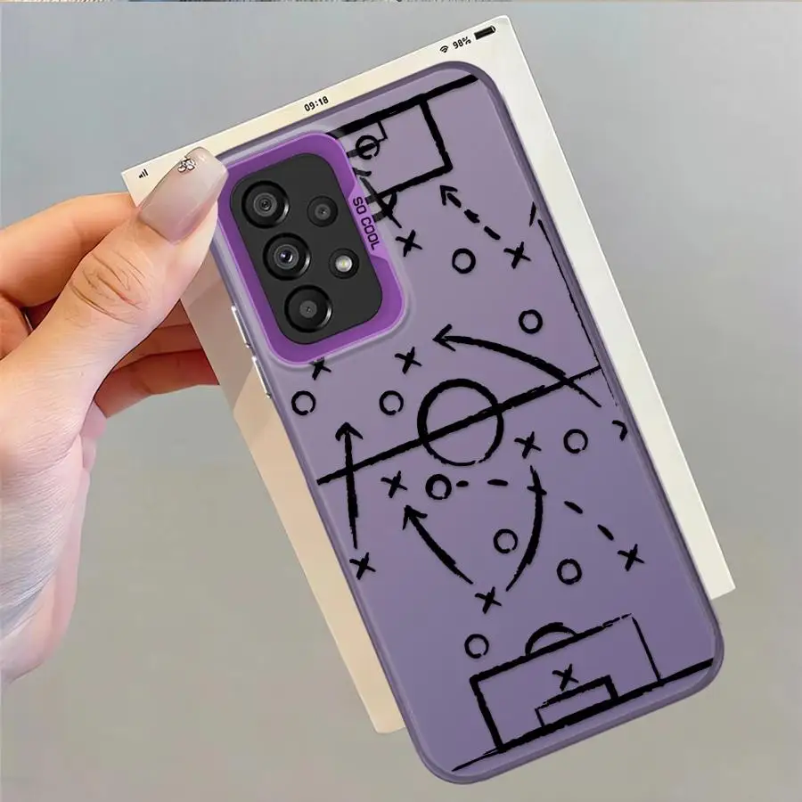 Funda trasera de teléfono para Samsung Galaxy A11 A16 A02 A12 A06 A13 A20s A14 A15 A50 A04e A03 divertido fútbol - imagen 4