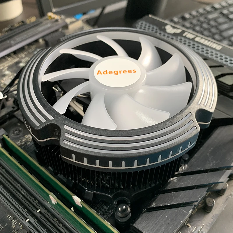 Enfriador de aire de CPU de 120MM, ventilador de refrigeración de PC de 4 pines PWM para Intel 2011 1700 1200 1150 1155 1156 X79 X99 AM3 AM4 - imagen 5