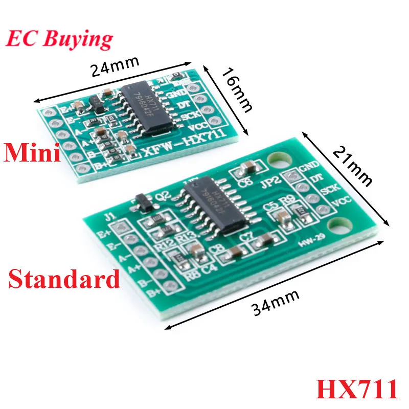 Módulo Ad HX711, Sensor de presión de pesaje TM7711, balanza electrónica de celda de carga A/D de precisión de 24 bits de doble canal para Arduino, 1-10 Uds. - imagen 3
