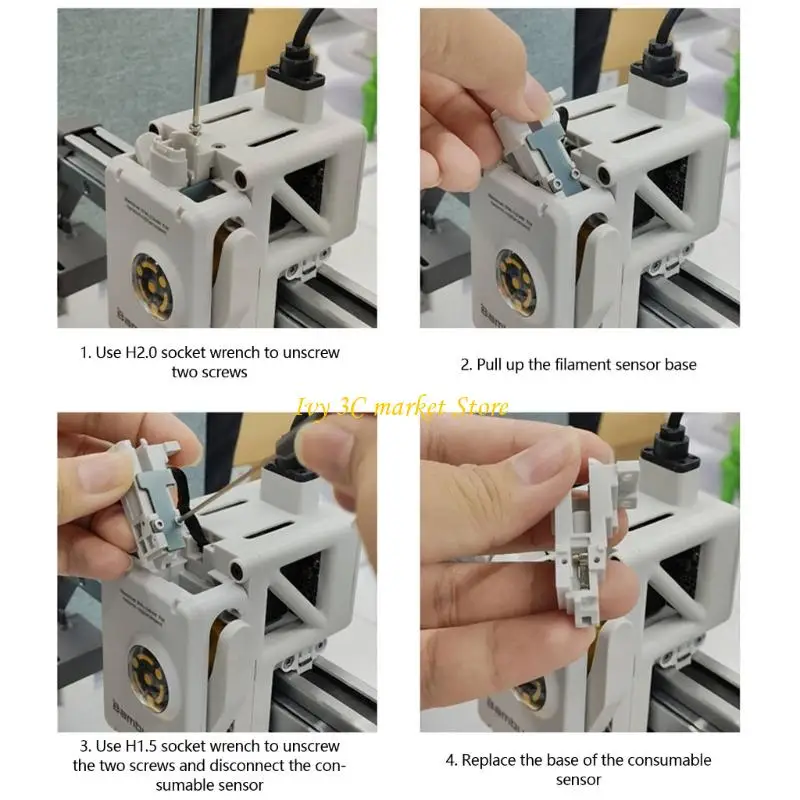 Conectores neumáticos D7YC, 3 uds., módulo interruptores Hall para sistema monitoreo flujos materiales impresión - imagen 4