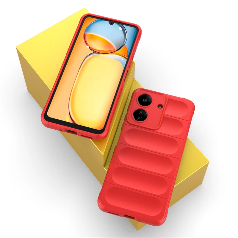 Funda de silicona para Xiaomi POCO C65, cubierta a prueba de golpes, goma anticaída, Protector de teléfono - imagen 2