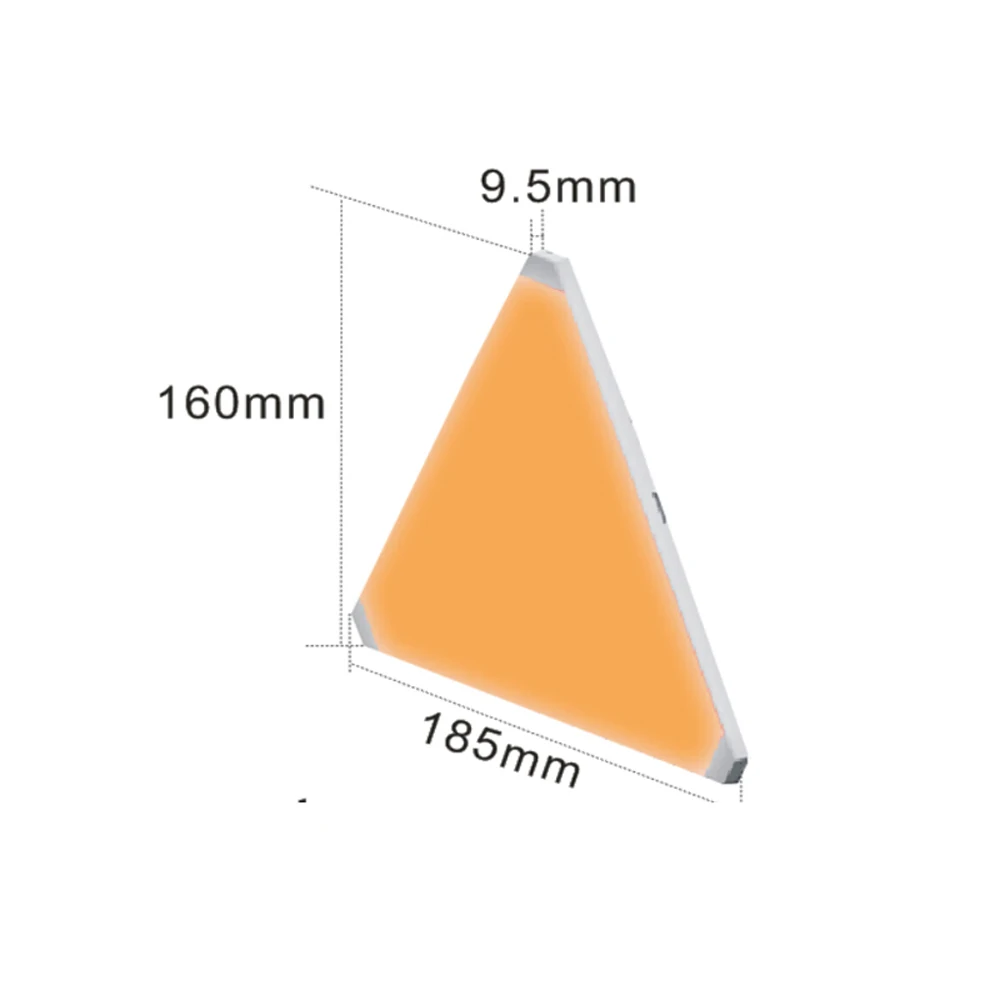 Lámpara Gaming LED Triangular WiFi – Iluminación Pared RGB - imagen 2