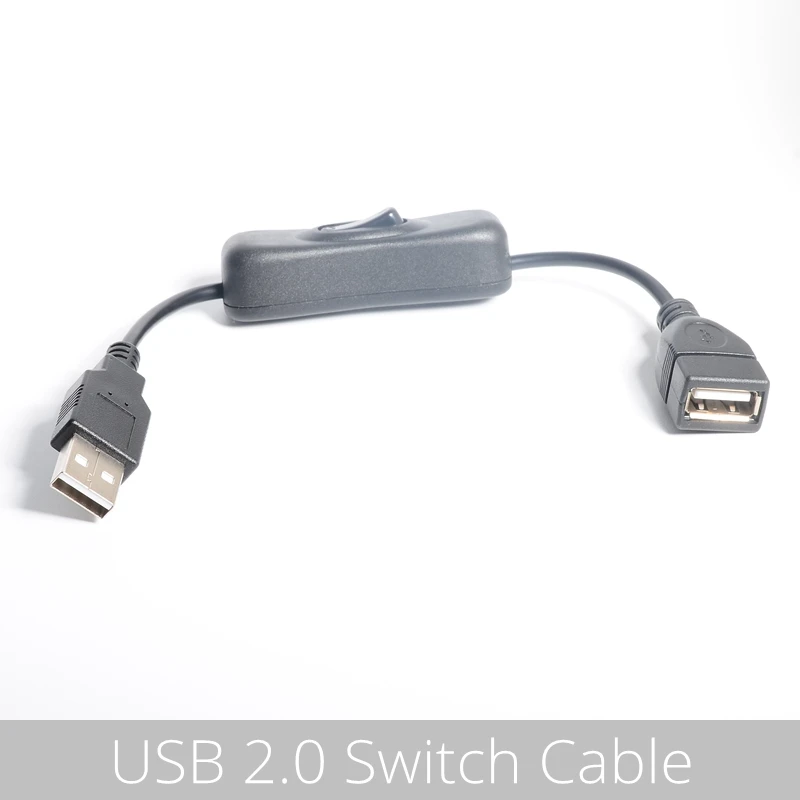 Cable USB 25cm USB tipo C USB-C y Micro usb y USB 2,0 A Cable de extensión macho a hembra con interruptor de encendido/apagado para Raspberry Pi 4 - imagen 3