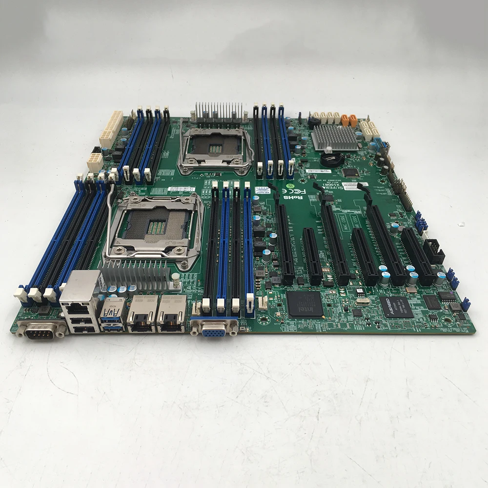 Placa base de servidor bidireccional para Supermicro X10DRi C612 LGA2011 compatible con E5-2600 V3 V4 DDR4 de alta calidad