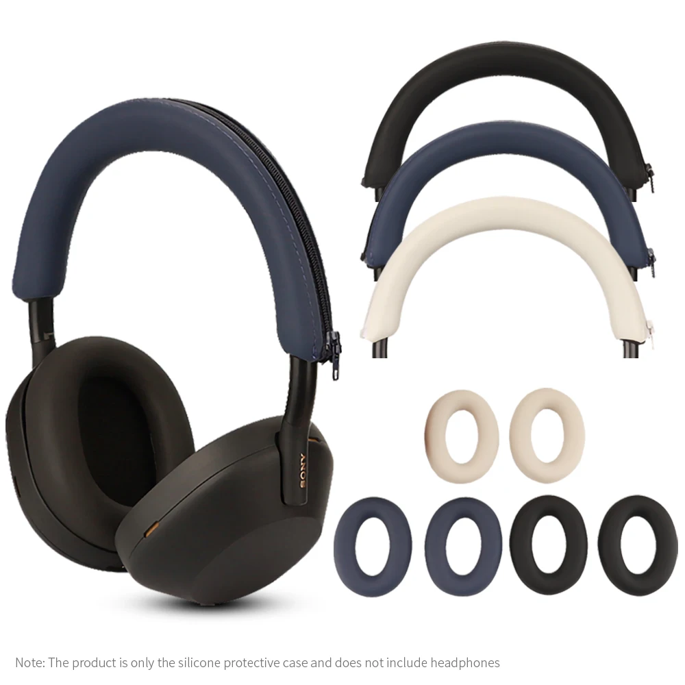 Cubierta de haz de cabeza de auriculares de calidad para Sony WH-1000XM5, funda protectora de silicona para auriculares XM5, funda protectora para auriculares - imagen 2