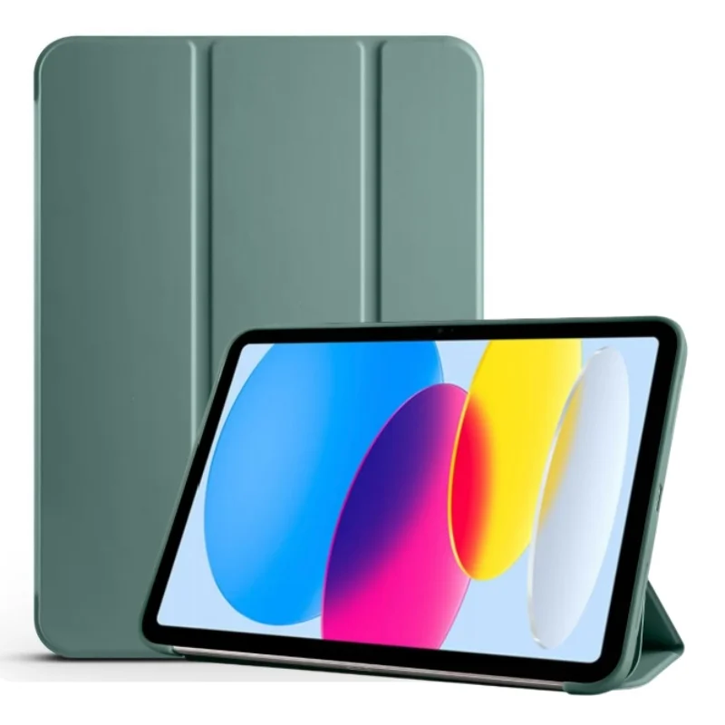 Funda plegable para tableta, carcasa trasera de silicona suave para iPad Air 6, 5, 4, 3, 2, 9,7, 10,2, 10,9, 11 pulgadas, 10, 9, 8, 7 generación