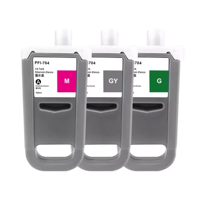 El cartucho de tinta PFI-704 PFI704 es adecuado para Canon iPF W8300 8310 8300s 8310s cartucho de tinta pigmentada para impresora de gran formato - imagen 5