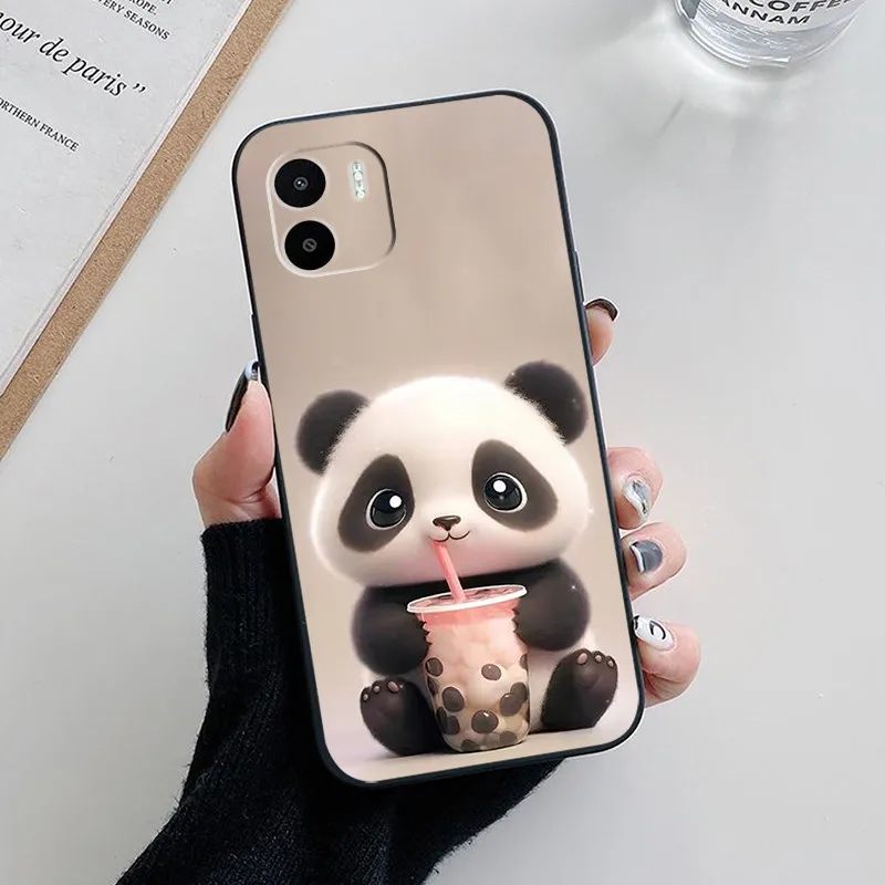 Para Redmi A1 A2 Funda bonita moda Panda flor Funda de silicona suave delgada Funda para Redmi a1 RedmiA1 A 2 parachoques - imagen 3