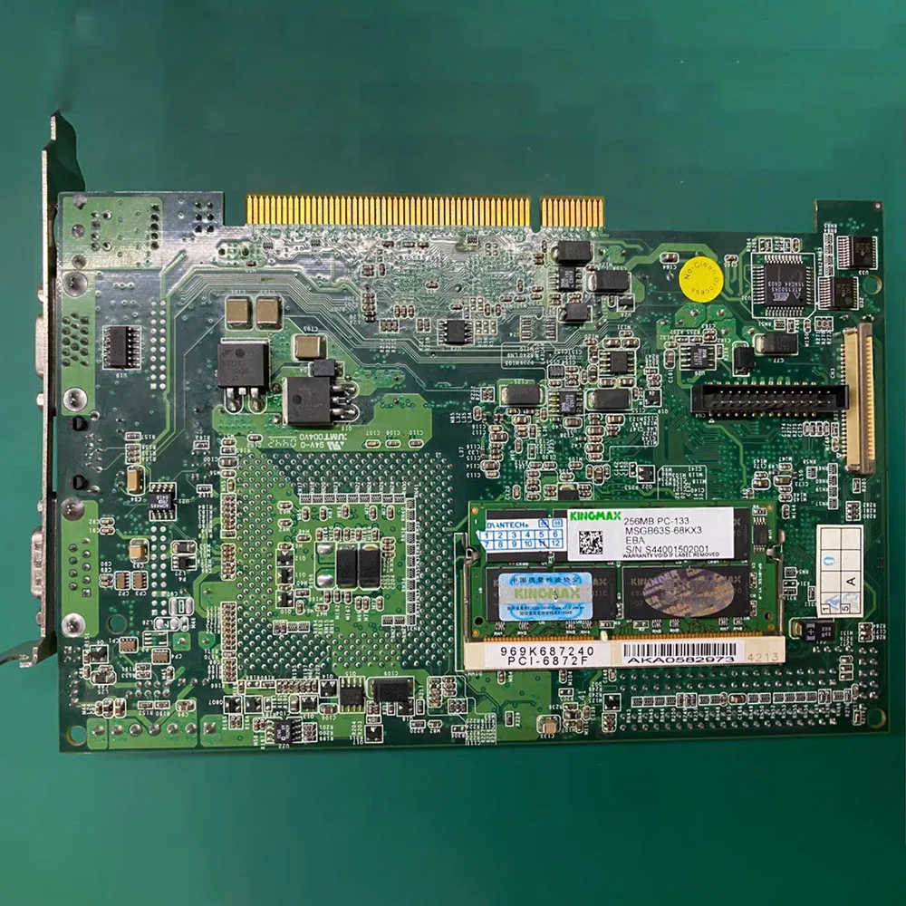Para placa base industrial de media longitud Advantech PCI-6872F 190K687215 con puerto de red PCI-6872 REV.A1 - imagen 5