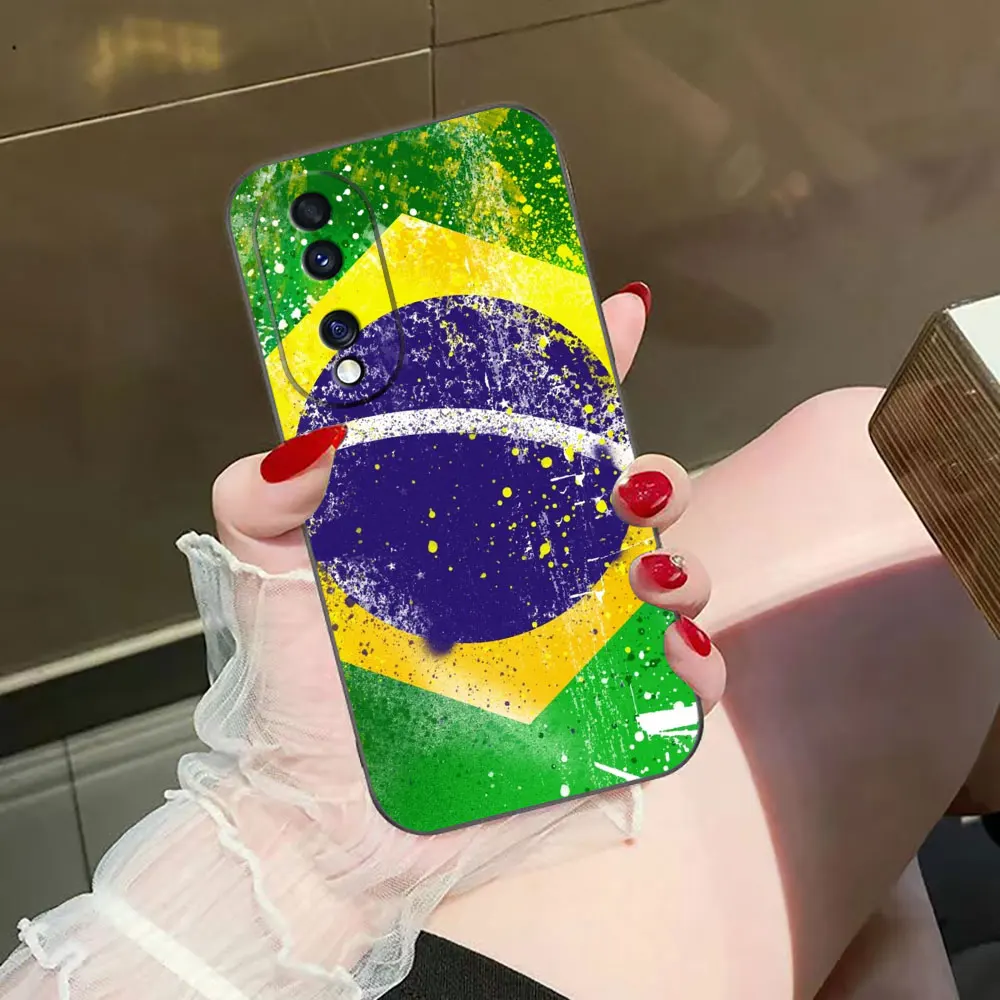 Funda de teléfono con bandera brasileña de Brasil para HUAWEI NOVA Y70 3I 7I 8I 9SE P30 Y9 HONOR 8X 9X 20 90 X5 X6B X7A X7B X8B X9 X9B X9A - imagen 4