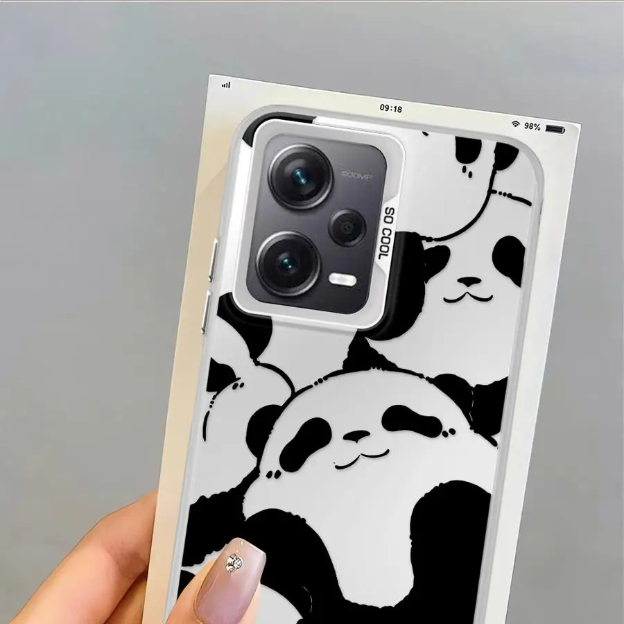 Funda trasera de teléfono para Xiaomi Mi 13T 11 Lite 12T Pro lindo Panda de dibujos animados - imagen 5