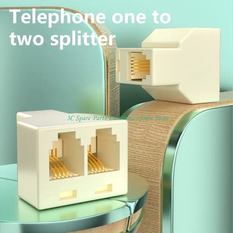 12PC RJ11 Línea teléfono Divisor divisor teléfono permite que teléfonos conecten simultáneamente enchufes y - imagen 3