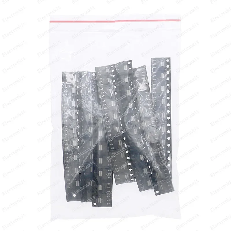 70 Uds AMS1117-ADJ 1,2 V 1,5 V 1,8 V 2,5 V 3,3 V 5V SOT-223 paquete triodo regulador de voltaje de baja caída Smd Transistor Kit surtido