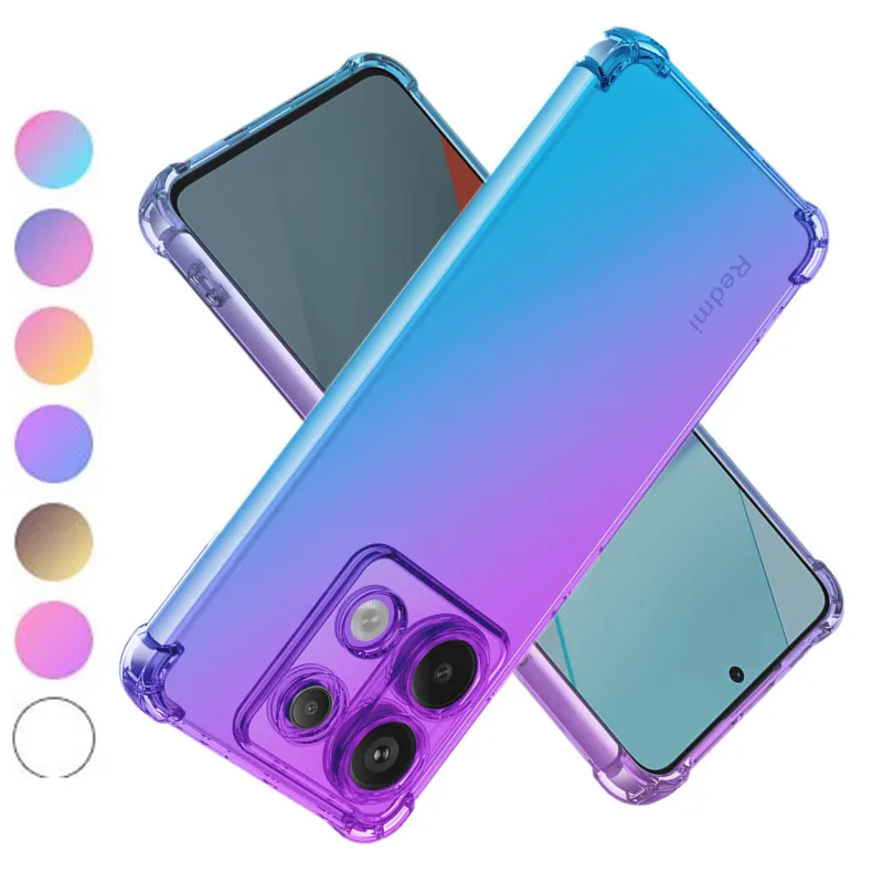 Funda de TPU con gradiente a prueba de golpes para Xiaomi Redmi Note 13 Pro Plus 5G, funda protectora, Fundas Coque Capa