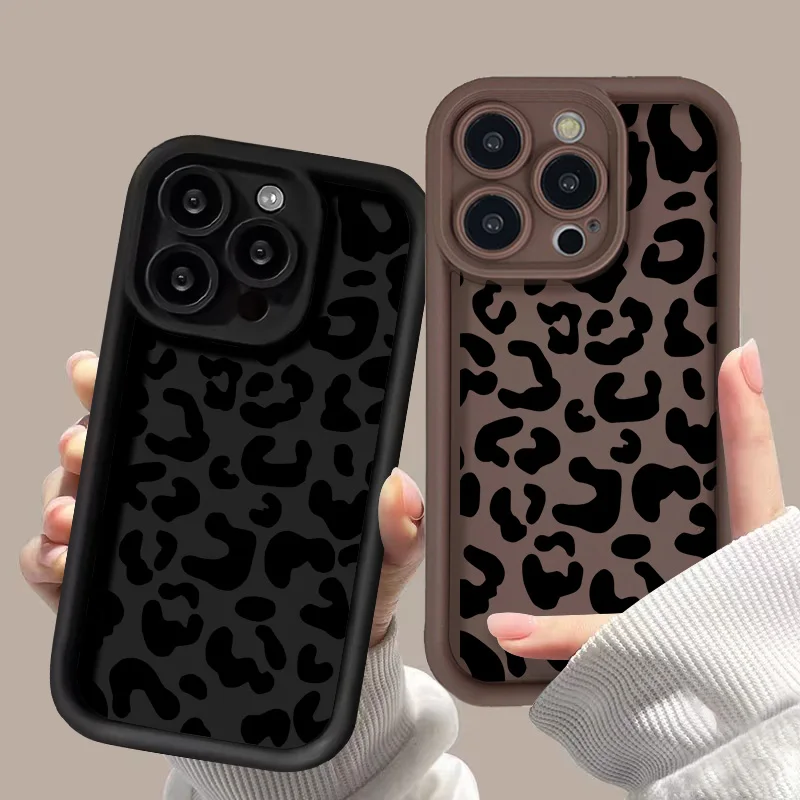 Funda de teléfono pintada de leopardo de TPU suave para iPhone 17 16 Pro Max 11 13 15 14 12 Air 16E 17promax 16promax Funda a prueba de golpes - imagen 2