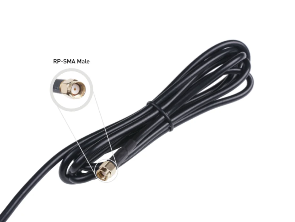 Base magnética de antena, N hembra a RP-SMA macho-CFD200-Black-2m - imagen 3