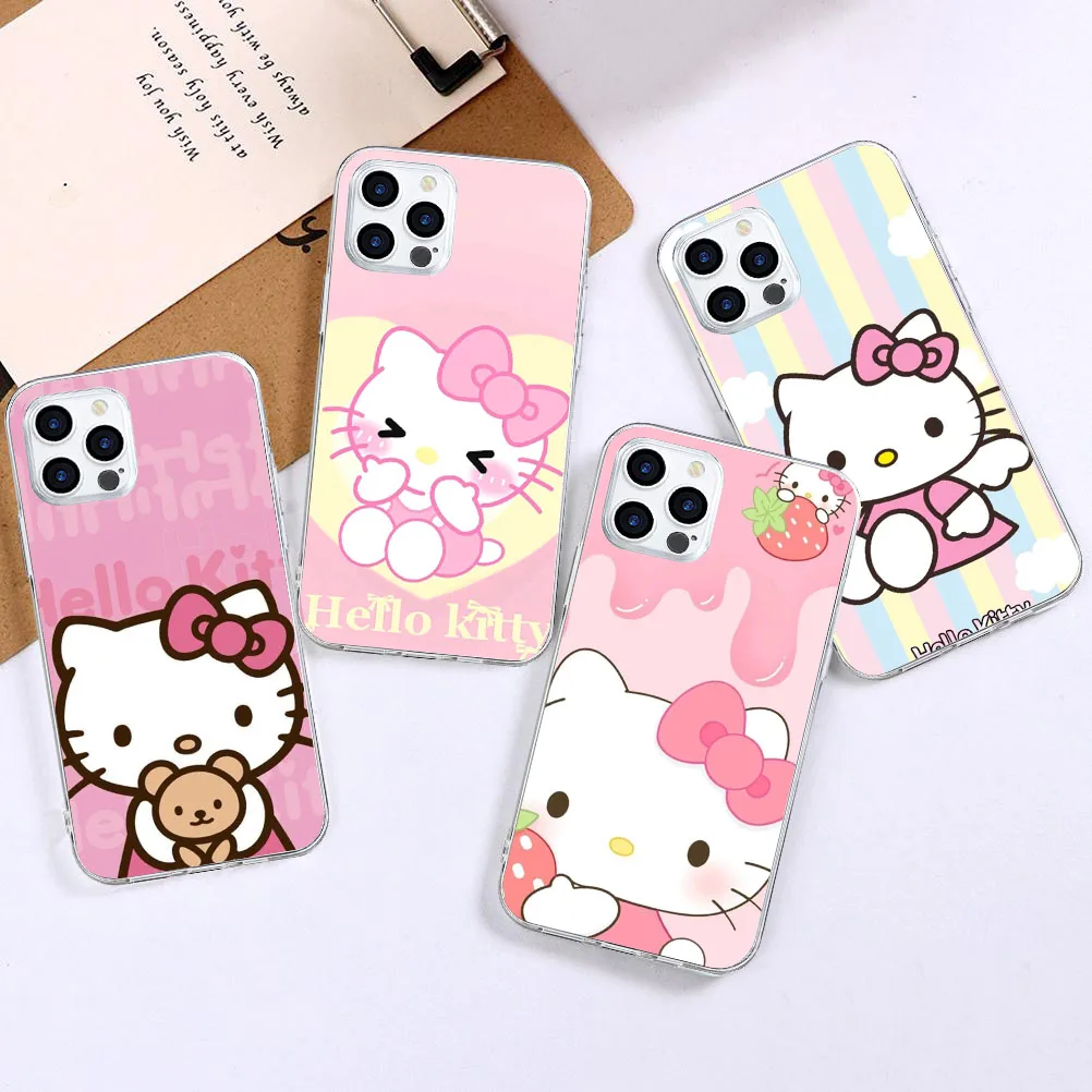 BY-39 Hello Kitty funda blanda para Moto G5 G5S G6 G7 One Zoom Action Hyper Macro Vision Fusion Play Plus Power - imagen 2