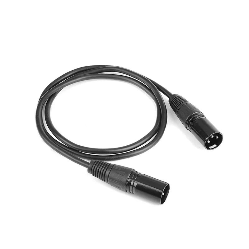 Cable de equilibrio XLR de 3 pines macho a macho, amplificador de potencia XLR de 3 pines, mezclador de audio, cable de extensión de conexión de cobre estañado de 1m - imagen 3