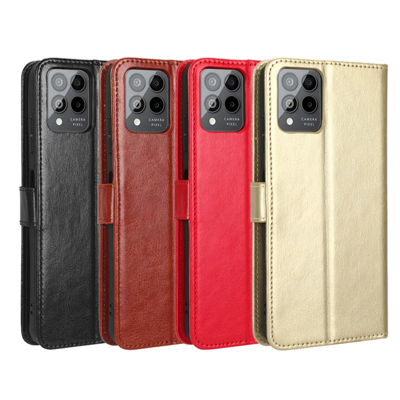 Funda de cuero con tapa para T-Mobile Revvl 7 6 6x Pro 5G Tmobile T Phone 2 Pro, Funda protectora, billetera con ranura para tarjetas, Funda - imagen 2