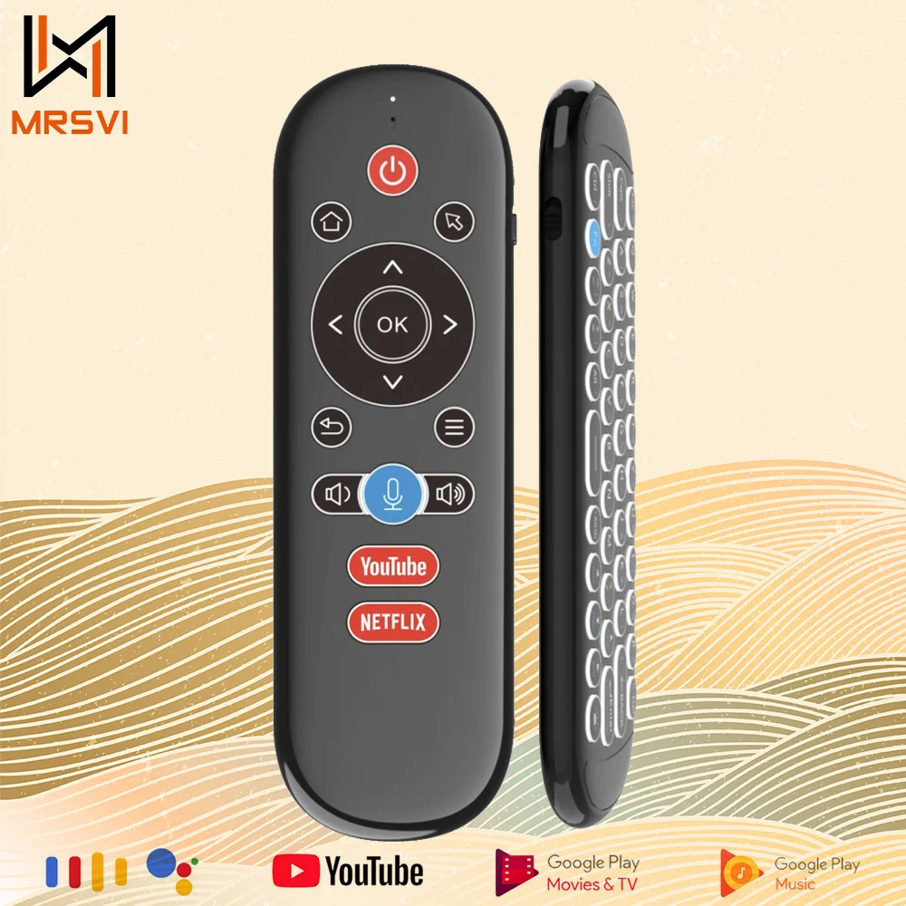 Control remoto Air Mouse W1 PLUS 2,4G RF IR Mini teclado inalámbrico giroscopio teclado sentido antipérdida para Smart Android TV Box