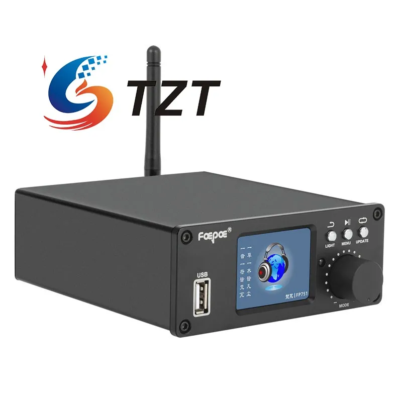TZT PA200 200W Amplificador de potencia estéreo Transmisión digital Bluetooth5.3 Decodificador de audio con pantalla a color de 2 pulgadas - imagen 3