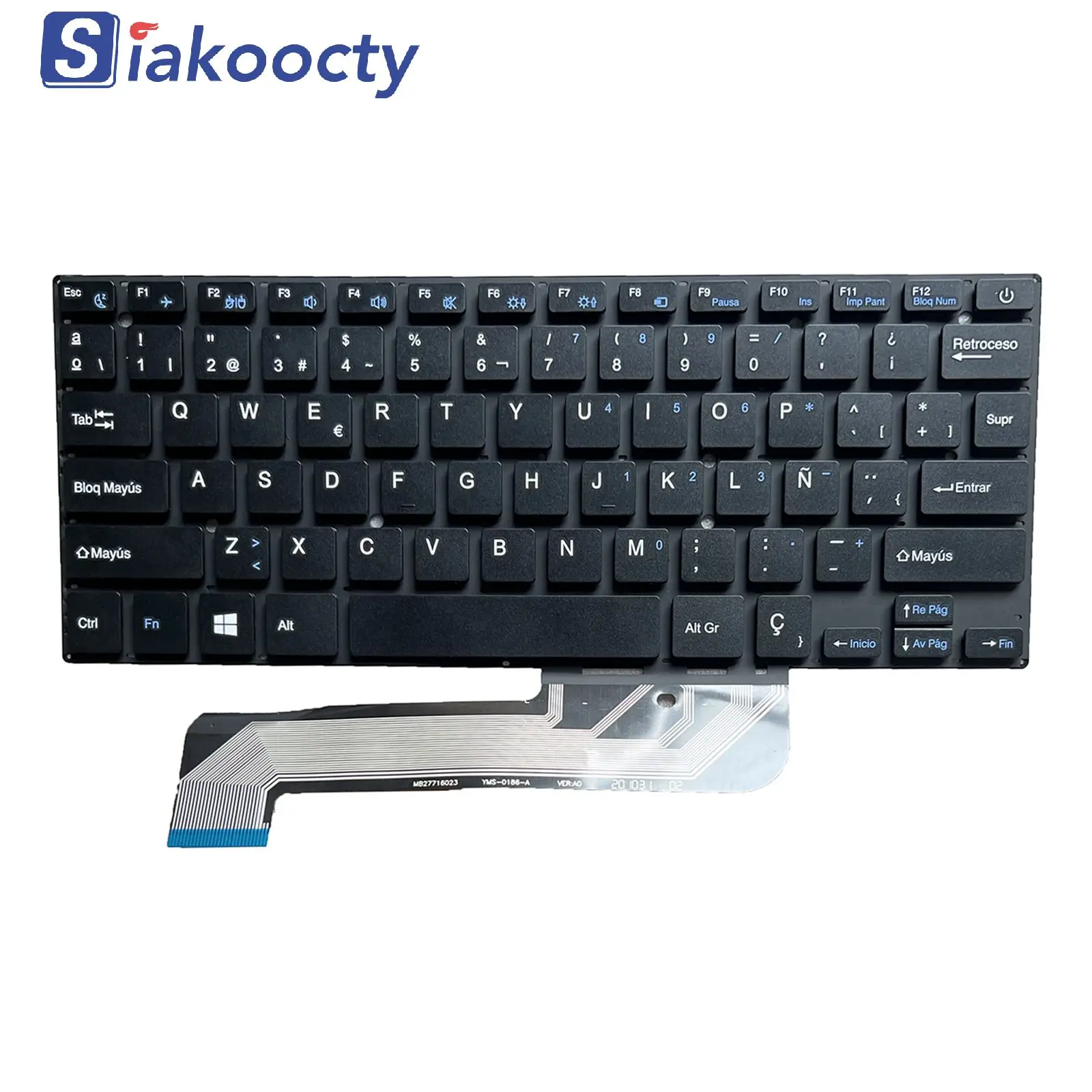 SP AXIOO-teclado MYBOOK14, CW1533, K2919, p/n: YXT 0280GG, NB92-13, nuevo - imagen 3