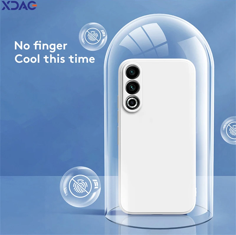 Funda de silicona líquida cuadrada Original para Meizu 20 Classic 5G, carcasa de 6,55 pulgadas a prueba de golpes, funda trasera Simple de alta calidad para teléfono - imagen 4