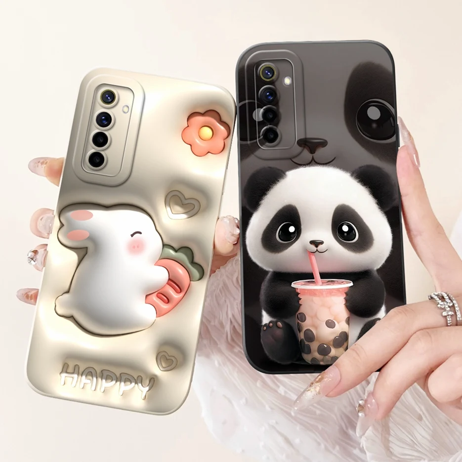 Para Realme 6 Pro funda Realme 6i 6S lindo Panda cubierta de dibujos animados Fundas de teléfono de silicona suave para Realme 6S 6i Realme6 Pro Fundas parachoques - imagen 4