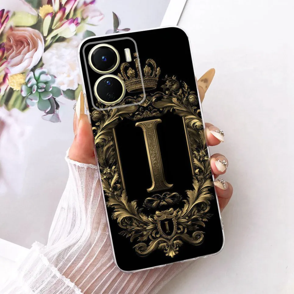 Nueva funda con letras de corona para Vivo Y16, funda de silicona suave de TPU para Vivo Y16 V2204 V2214, fundas para teléfono - imagen 2