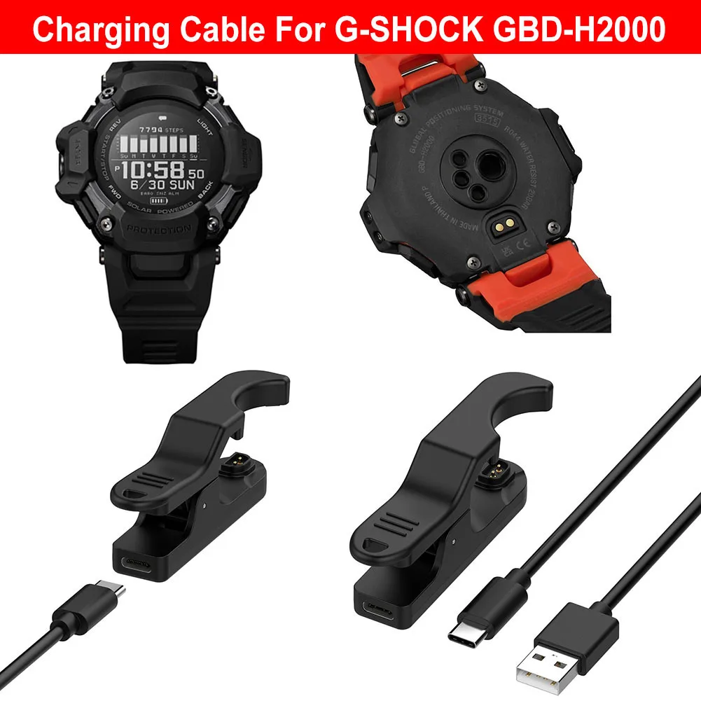 Cable de carga USB para Ca Sio G SHOCK GBD-H2000, Base de carga, Base de acoplamiento, 5V, 1000Ma, Cable de carga para reloj deportivo - imagen 2