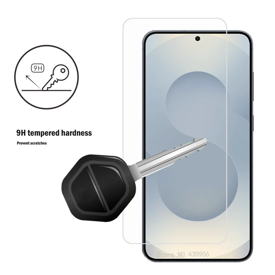 Para Samsung Galaxy S25 Protector de pantalla cobertura de pantalla completa película de vidrio templado transparente de alta calidad borde 2.5D 9H duro - imagen 5